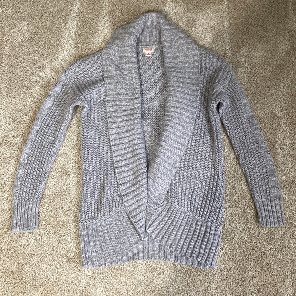 Gray Cover Up Sweater